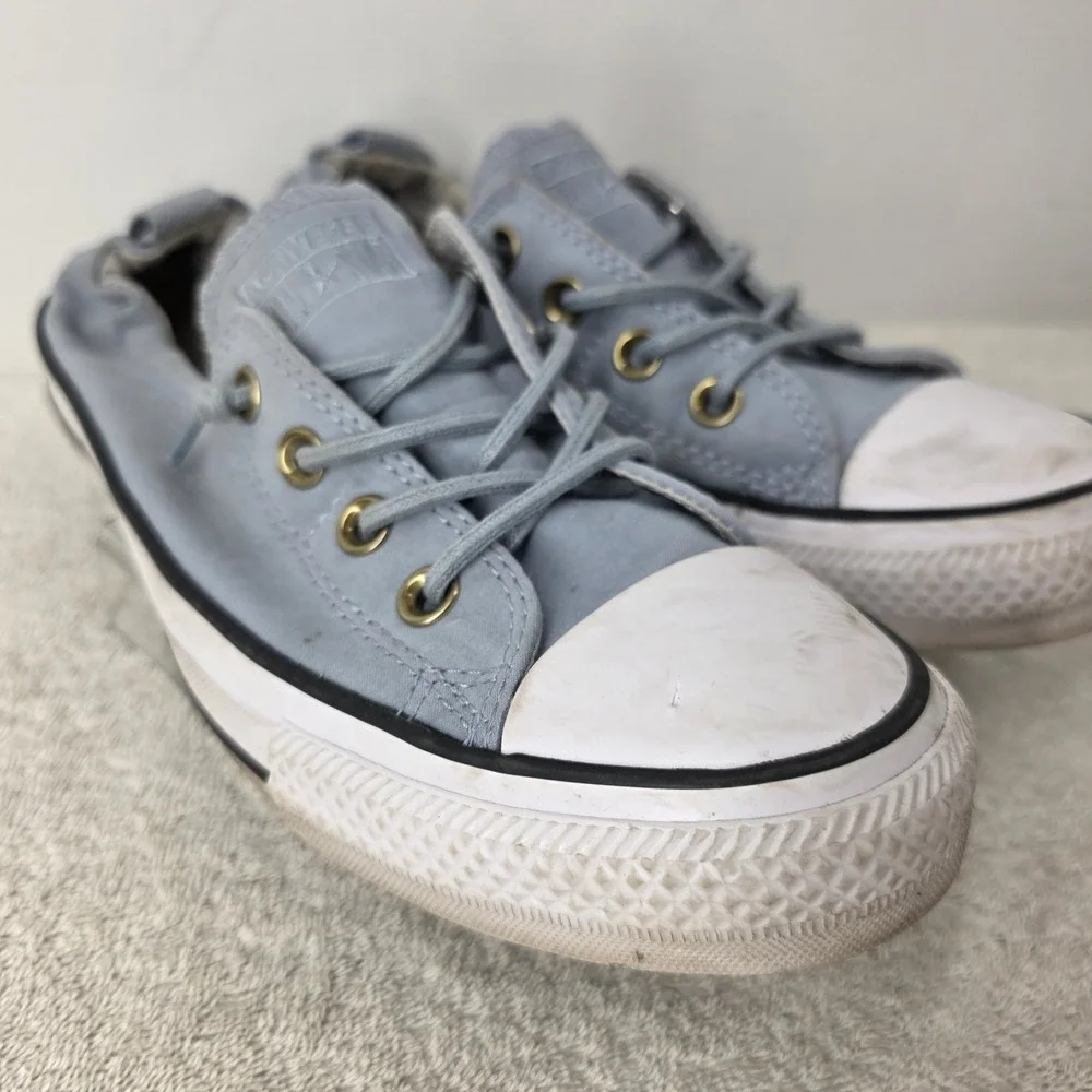 CONVERSE ALL STAR Stretch Elastic Heel Women's SIZE 9 Ladies Blue Lace Shoes